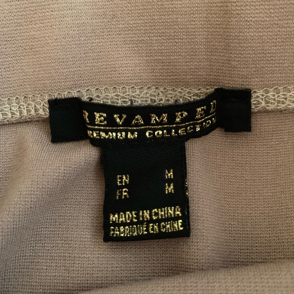 Revamped | Mid-Waist Tan Pencil Skirt - Picture 3 of 8